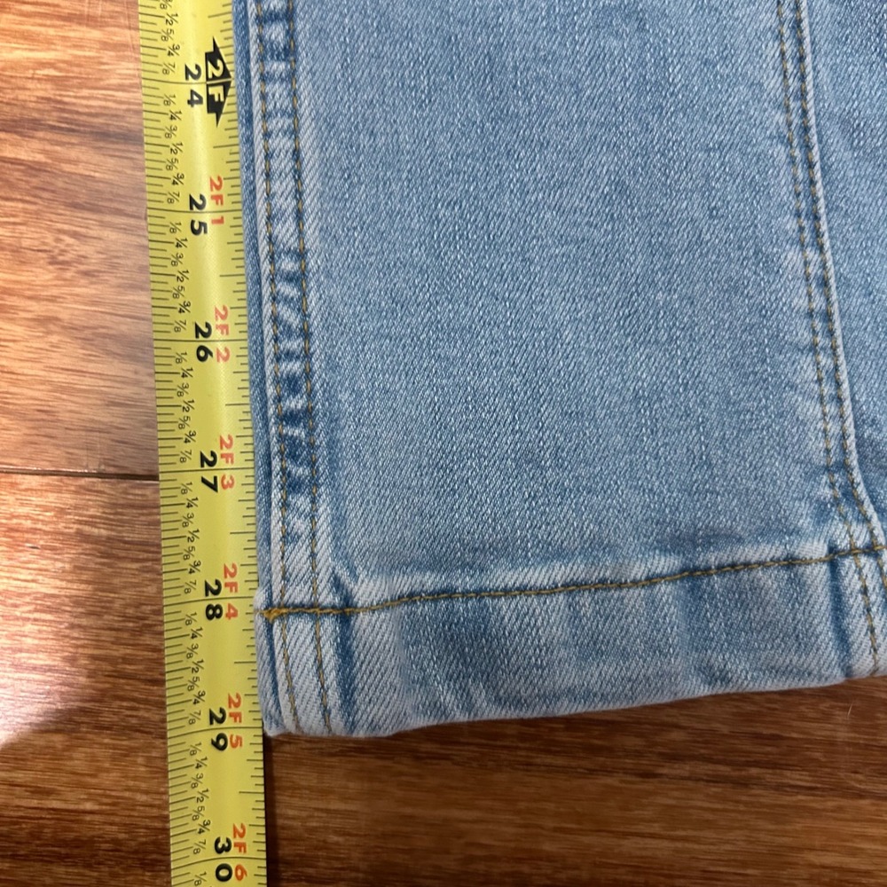 Wrangler Seamed Bootcut Jeans Light Wash High Rise Denim 12 western 112325080 - Picture 3 of 12